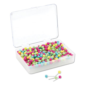 U Brands Map Push Pins, Plastic, Assorted, 1-2", 300-pack freeshipping - TVN Wholesale